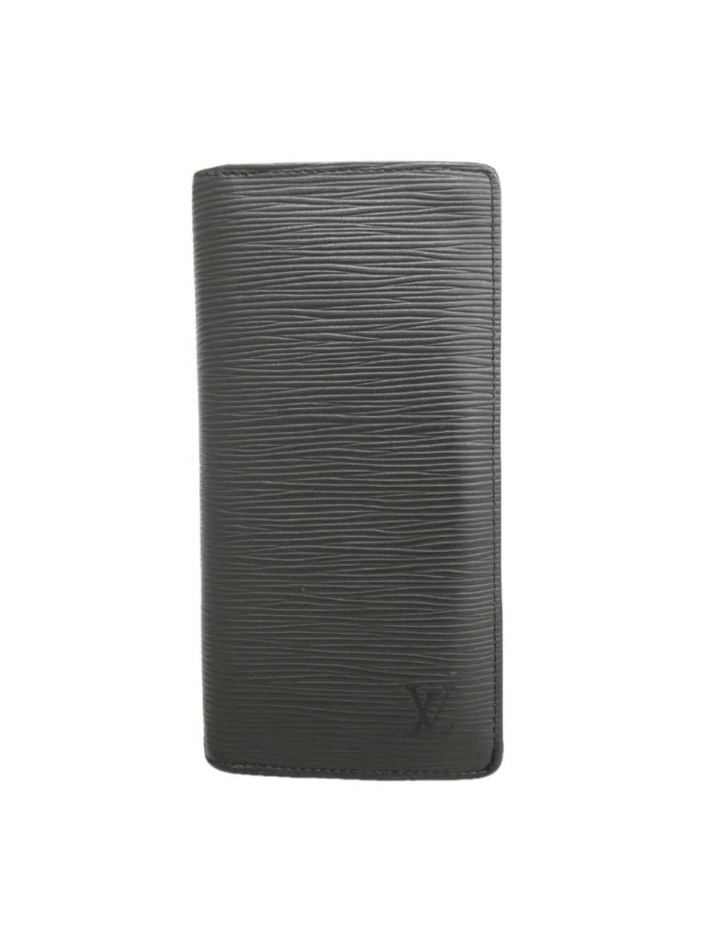 Louis Vuitton Wallet Epi Monogram Eclipse Portefeuille Brazza Black Blue